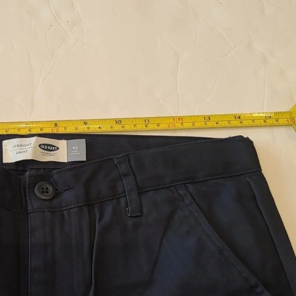NWT Old Navy Boys pants sz.10 husky straight navy blue lot of 2